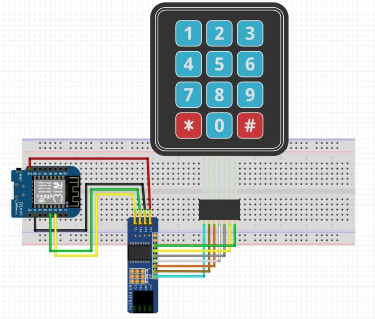ESP8266: Connecting a Keypad via I2C with PCF8574