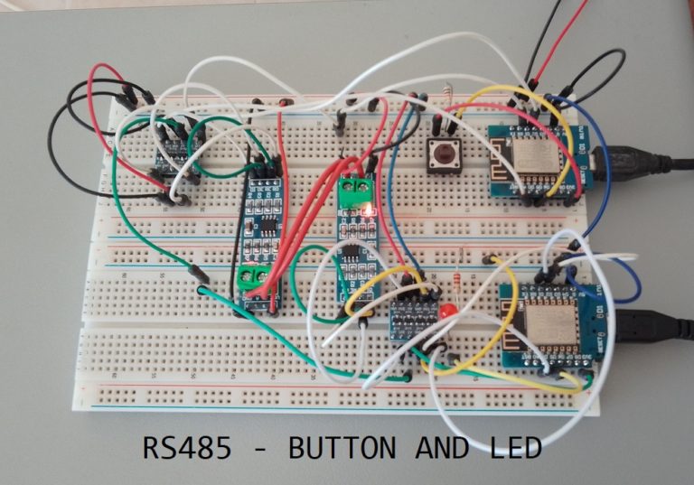 RS485 Communication System with Esp8266