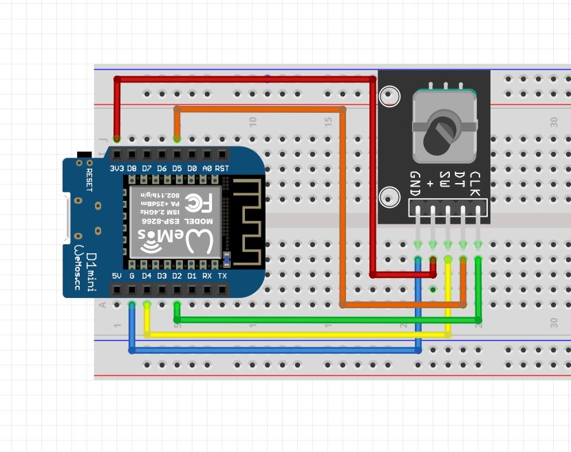 Countdown Timer with ESP8266 and KY-040 Encoder