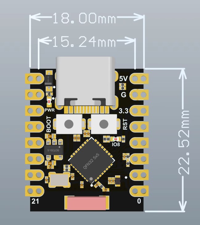 Esp32-c3 form factor