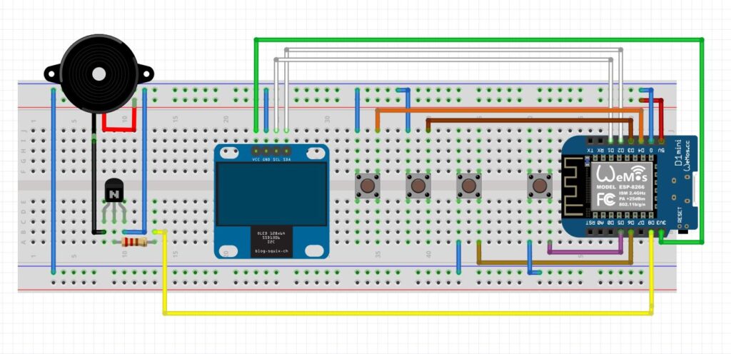 OLED Timer: Wemos D1 Mini & Buzzer Countdown Project